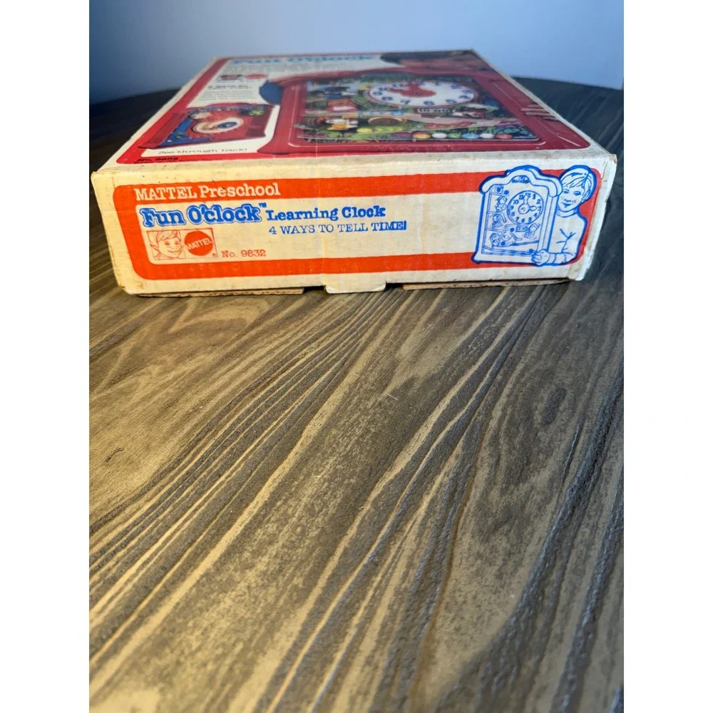 Vintage 1976 Mattel Fun O'clock Preschool Educational Marble Toy Red No. 9832